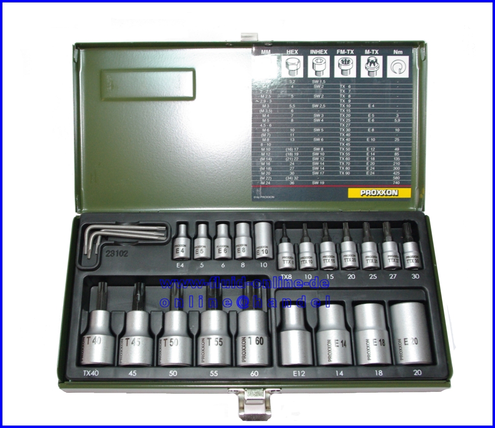 PROXXON 23102 TORX Satz