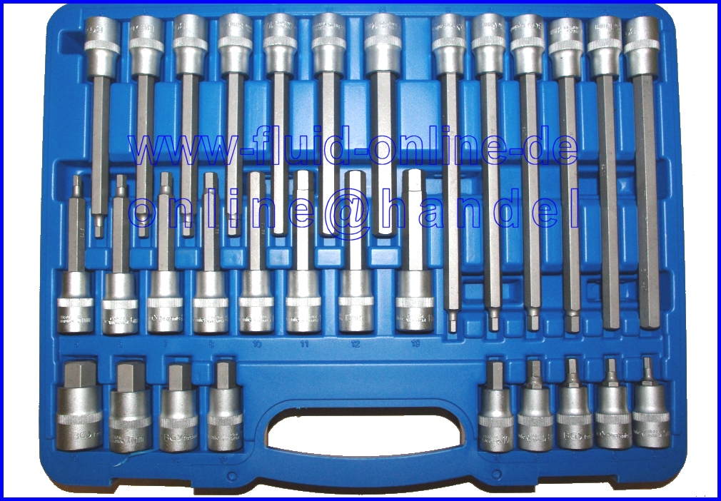 BGS 5185 Satz Biteinsätze Bits Keilprofil (für RIBE) M6 - M14 Antrieb